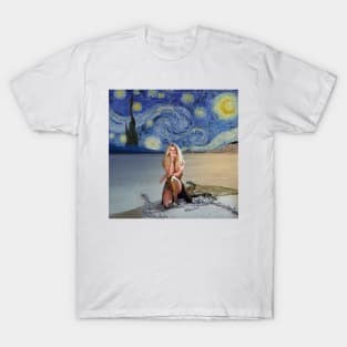 Swimming in the starry night T-Shirt